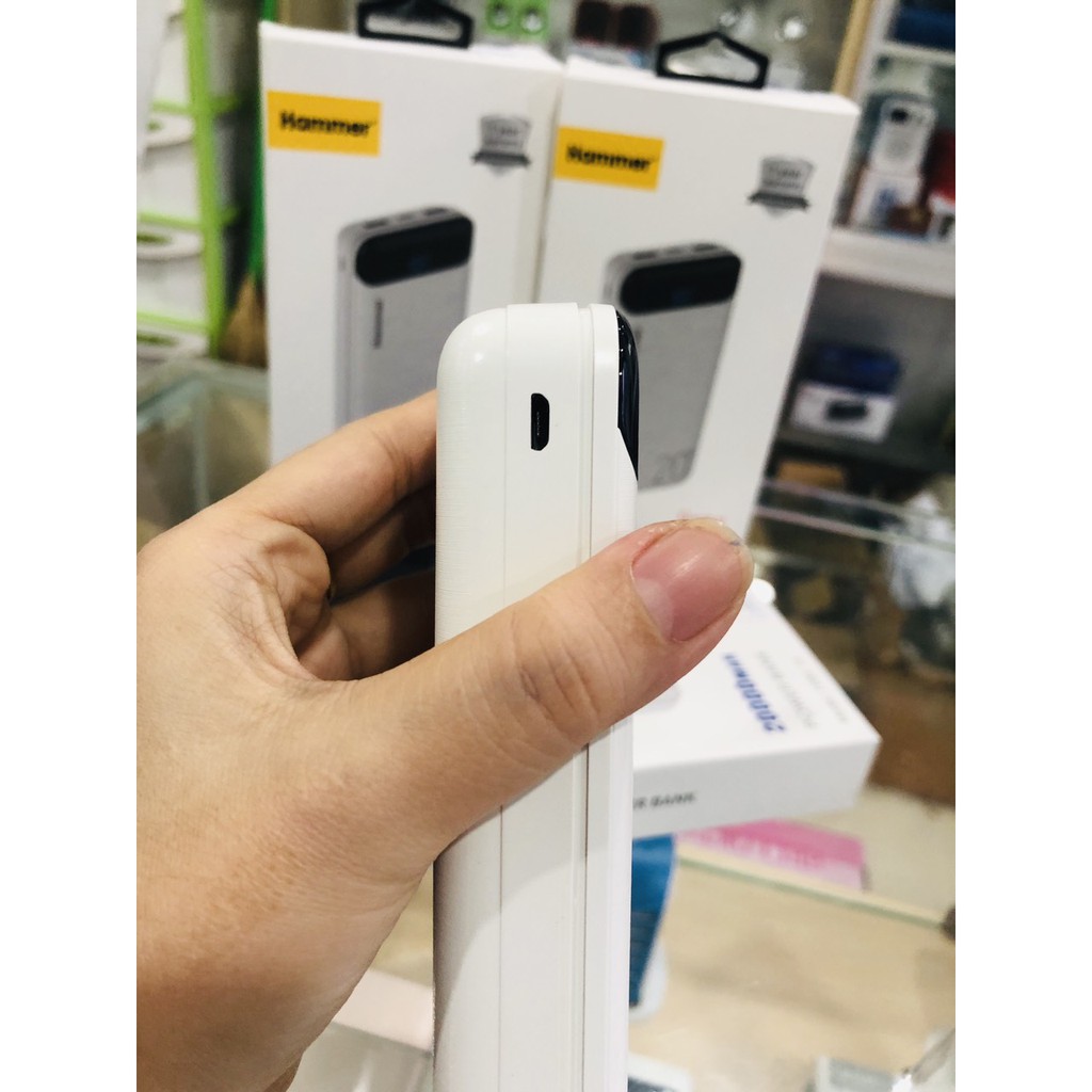 PIN DỰ PHÒNG HAMMER (H14) 20.000 MAH, CHÍNH HÃNG, CÓ LCD, Chính Hãng, bảo hành 12 tháng