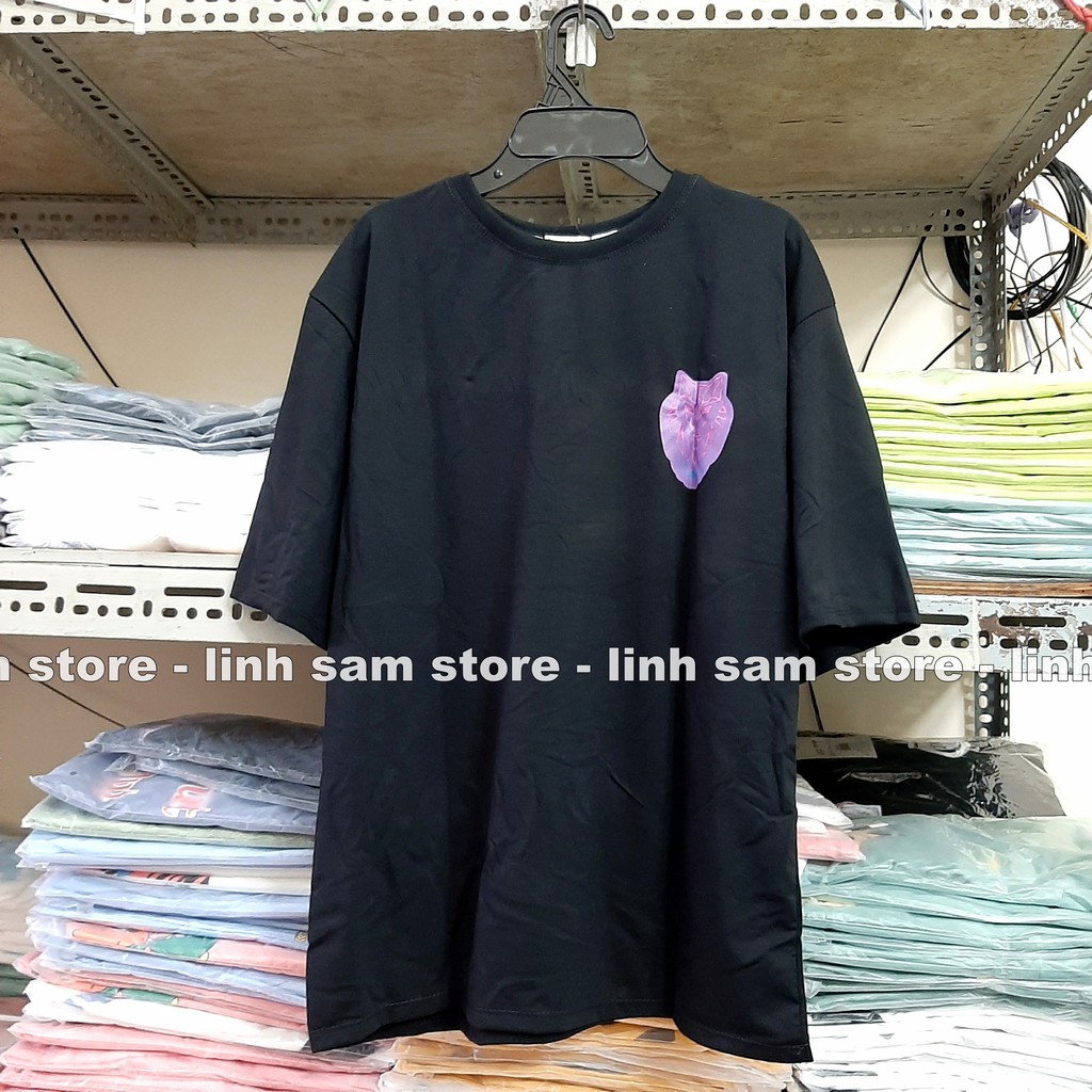 Áo thun in tay lỡ nữ freesize phông form rộng dáng Unisex - Ulzzang mặc cặp, nhóm, lớp hình ĐẦU SÓI chữ CITY màu đen | BigBuy360 - bigbuy360.vn