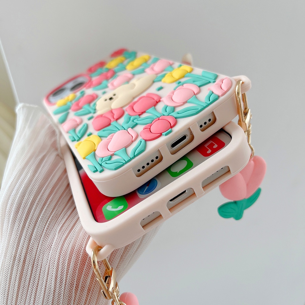 Ốp Điện Thoại Silicone Mềm Chống Sốc In Hình Gấu Hoạt Hình Cho iPhone 13 12 11 Pro Max XR XS Max 6 7 8 Plus