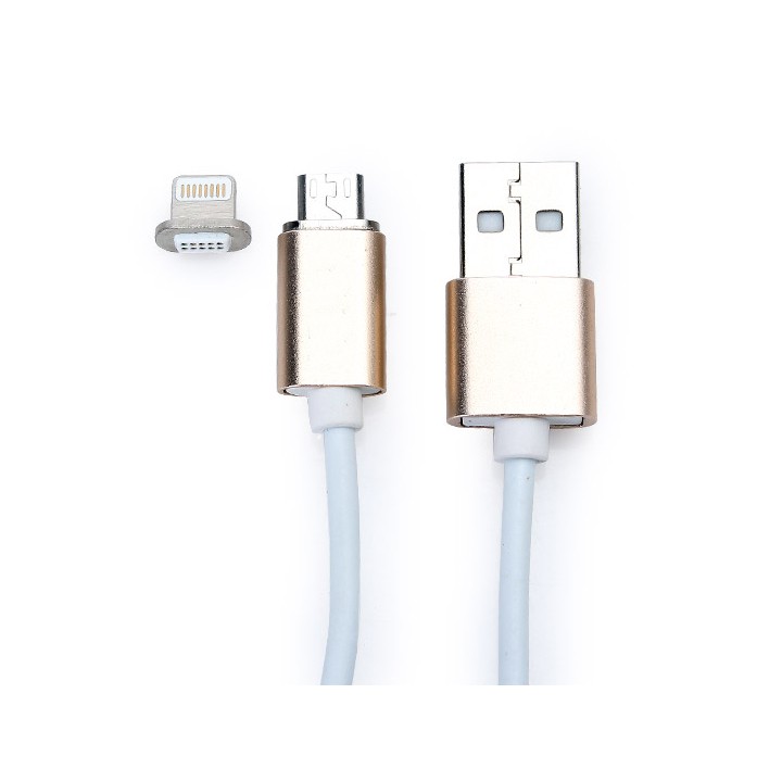 Cáp sạc nam châm chuẩn Lightning và Micro USB