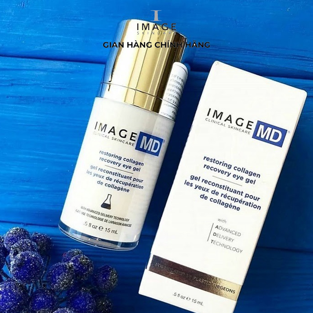 Gel trẻ hóa và tái tạo collagen vùng mắt Image Skincare MD Restoring Collagen Recovery Eye Gel 15ml