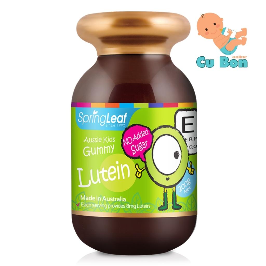 Viên Nhai Bổ Mắt Cho Bé Spring Leaf Aussie Lutein Kids Gummy của úc cho bé từ 2 tuổi
