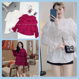 Áo Bèo Tầng Thô Lụa