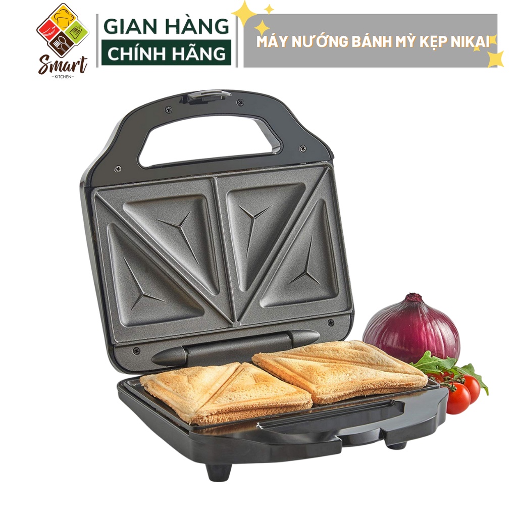 Máy nướng bánh mì,máy kẹp bánh sandwich, nhỏ gọn, nướng bánh siêu tốc, cho bạn bữa sáng nhanh, tiện lợi