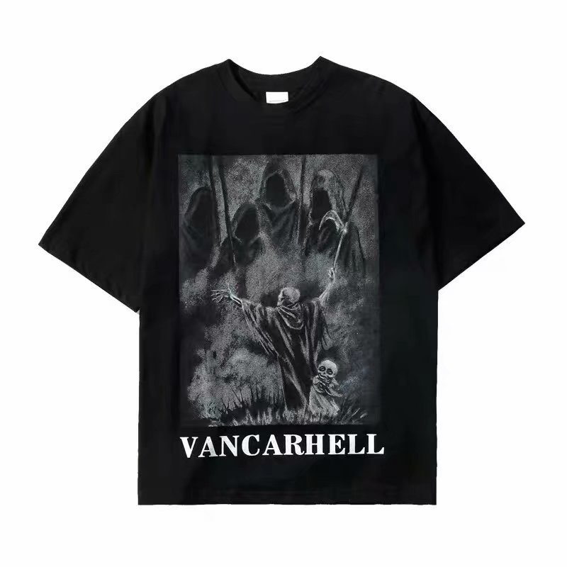 Áo Thun Nam Tay Ngắn Dáng Rộng Phong Cách hip hop Cá Tính Size M-8XL