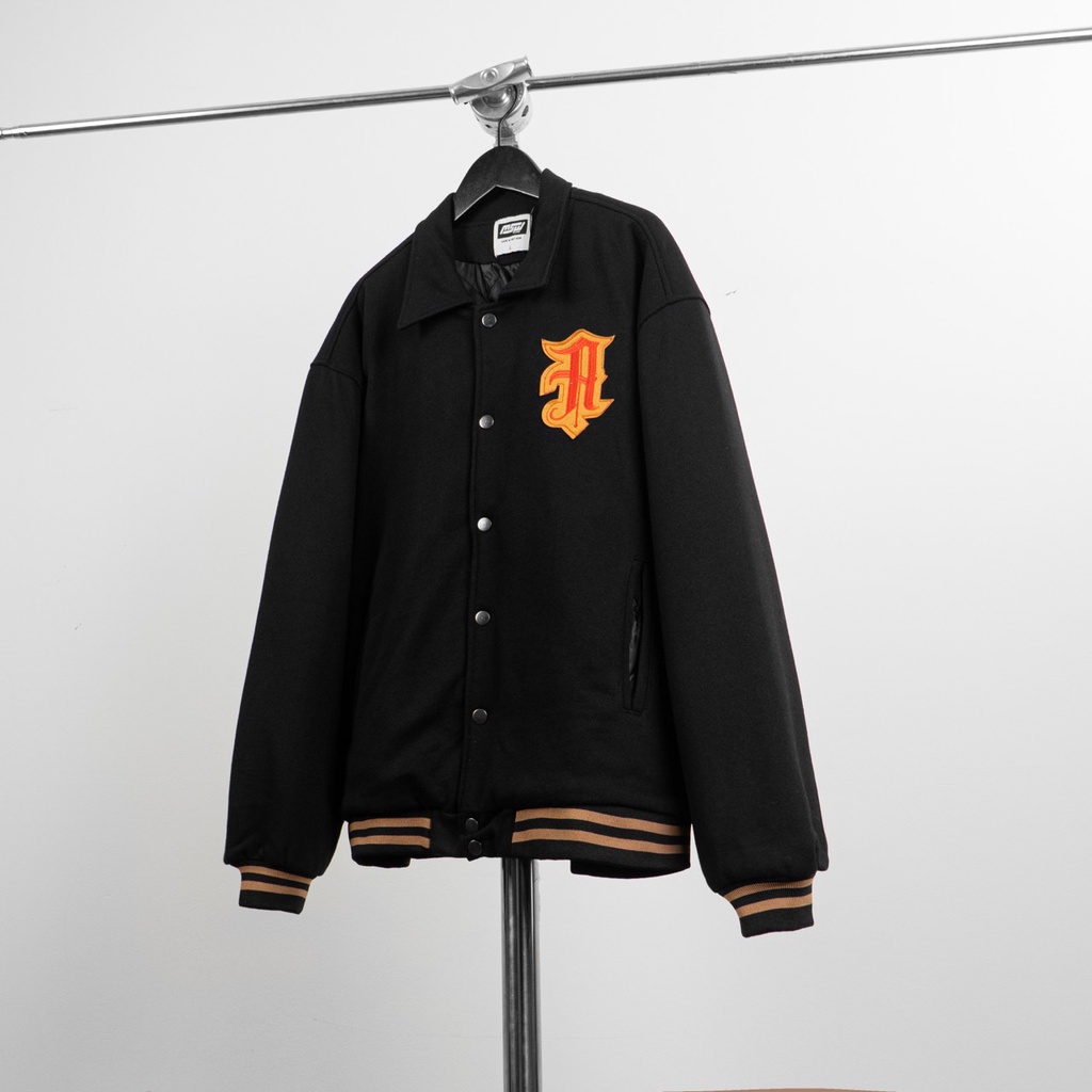 Áo khoác bomber varsity Garland MSW town, áo jacket nam nữ thời trang unisex