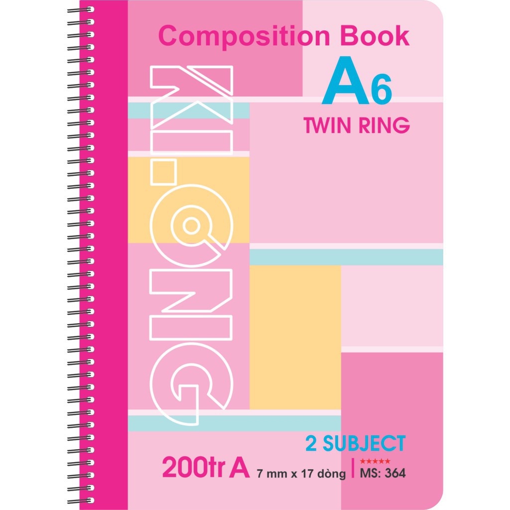 Sổ lò xo A6 Klong Composition Book - 200 trang; MS 364