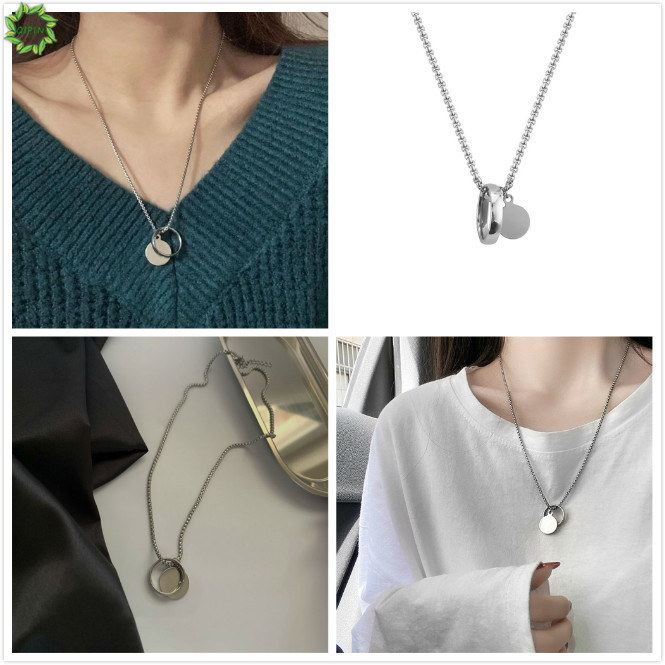 vòng cổ Mặt Tròn Thời Trang Cho Nam Và Nữ