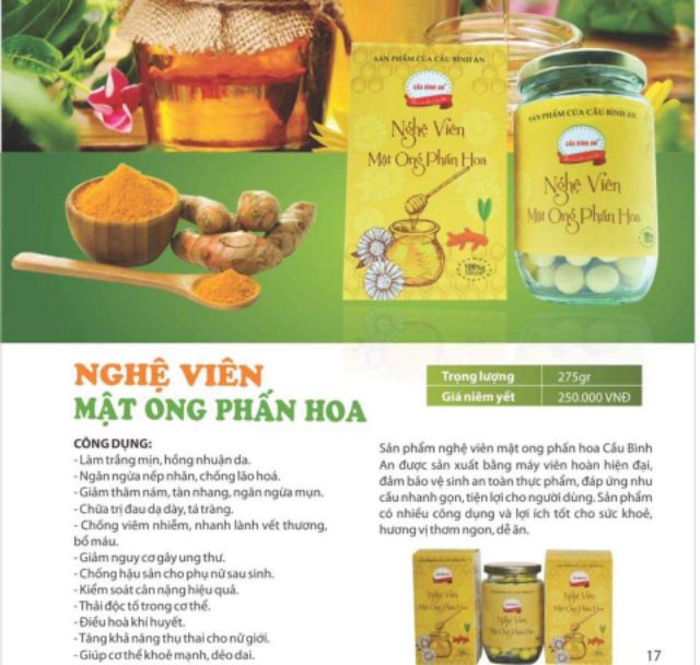 Nghệ viên mật ong phấn hoa Cầu Bình An