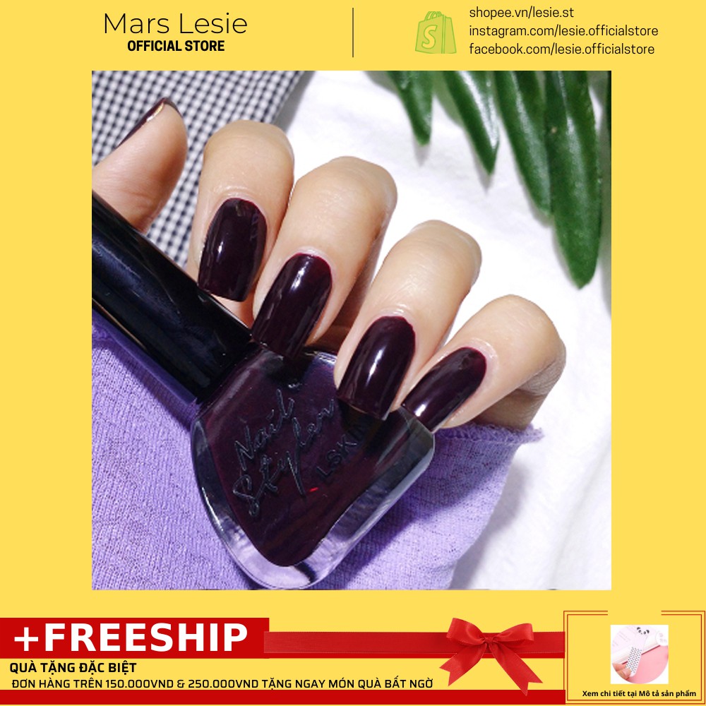 A04 Sơn Móng Tay Nail Styler A04 - Màu tím đỏ rượu vang red wine purple - SHOP STORE