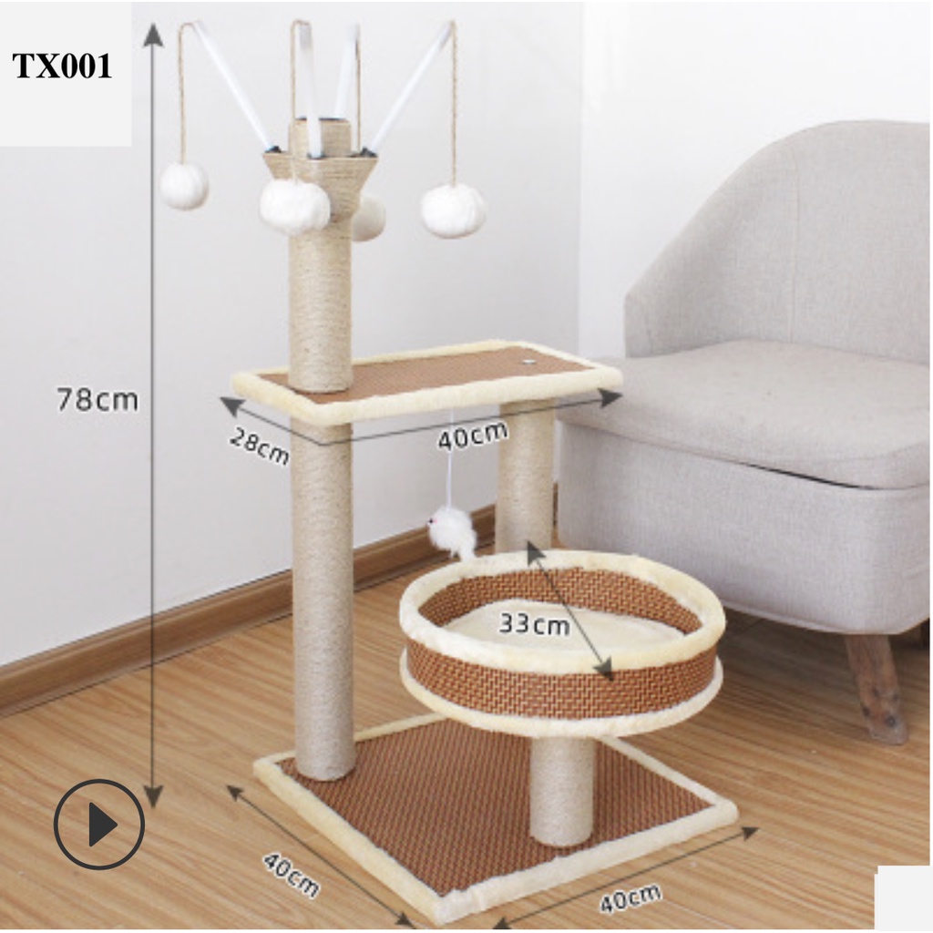 Cat Tree/ nhà cây cho mèo, hàng cao cấp , mèo chơi thoải mái