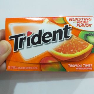 14 tép singgum trident vị trái cây