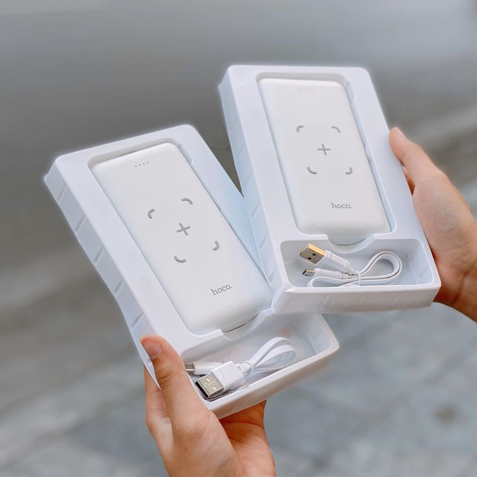 Sạc Dự Phòng Không Dây Hoco J50 10.000mAh Chính Hãng Bảo hành 12 tháng