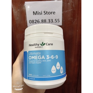 Viên uống Omega 3 6 9 Healthy Care Úc, lọ 200 viên (omega369)