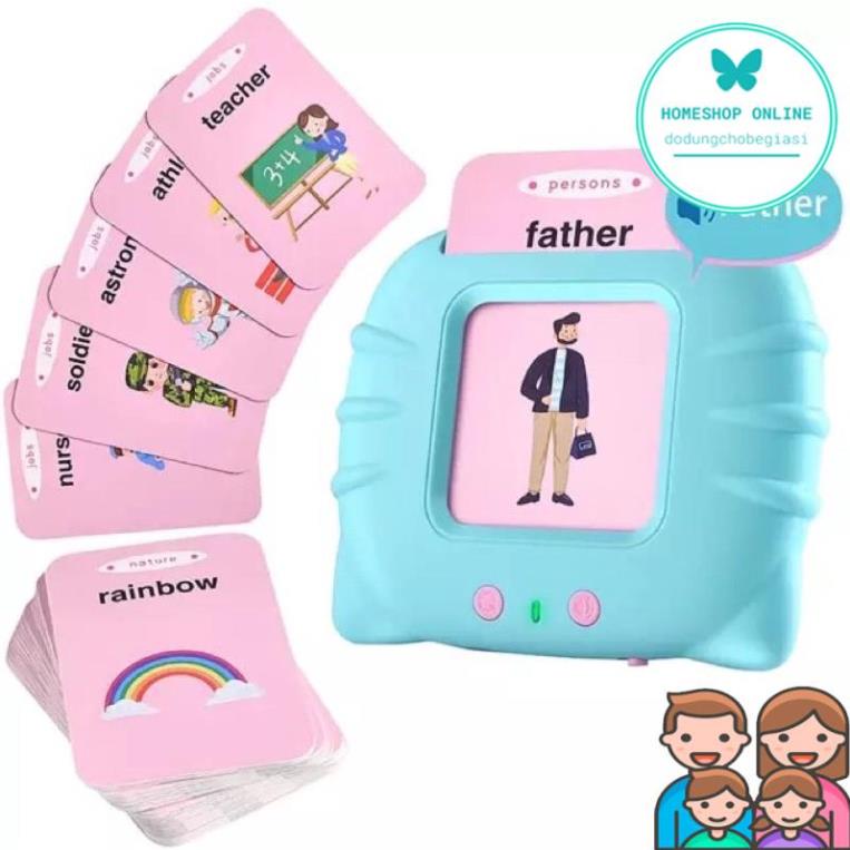 Máy đọc thẻ flashcard 112 thẻ 224 từ vựng tiếng anh mới nhất HOME SHOP ONLINE