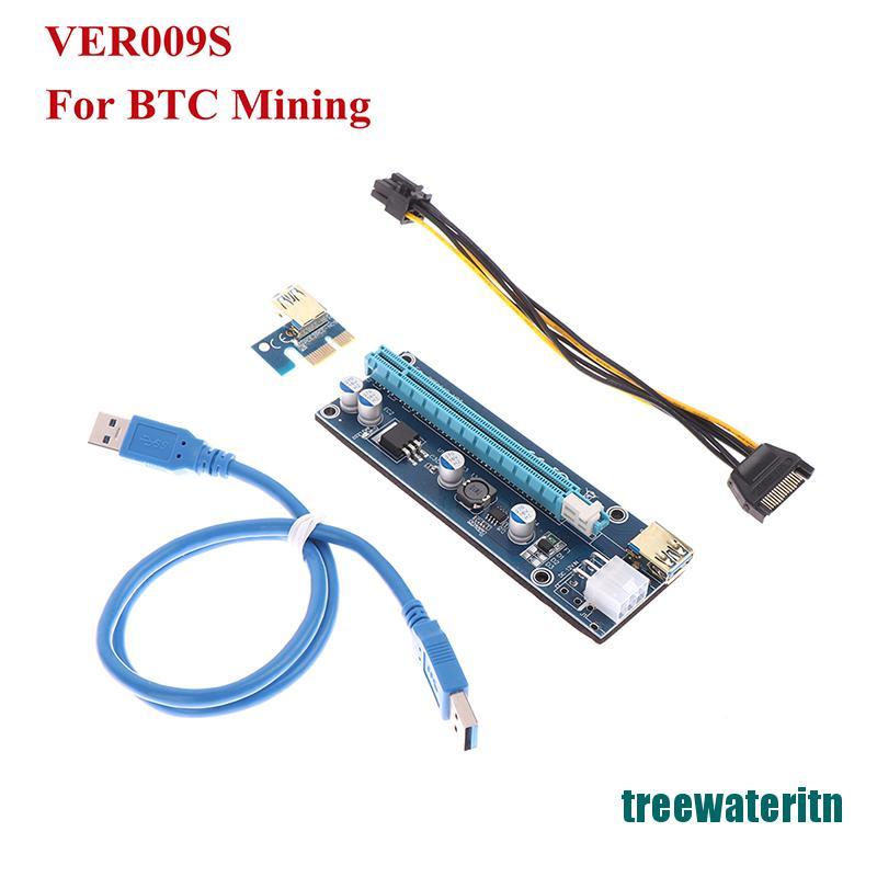Card Mở Rộng Ver009S Usb 3.0 Pci-E Riser Express 1x Sang 16x Cho Btc Mini