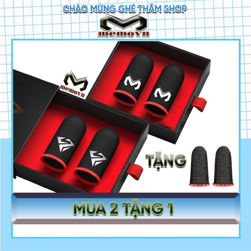 Bao tay chơi game Memo Shezi sợi bạc cao cấp 2 ngón chống mồ hôi tay hiệu quả Memovn