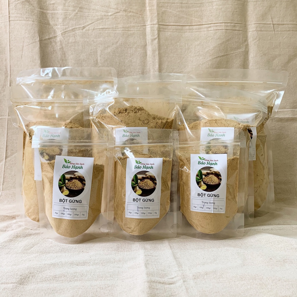 Bột gừng nguyên chất 100gr Ginger Powder Natural BH Spices chế biến thực phẩm – BHS008