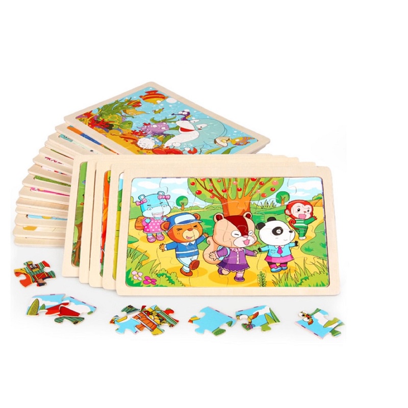 Đồ Chơi Tranh Gỗ Ghép Hình 24 Miếng 15x22cm