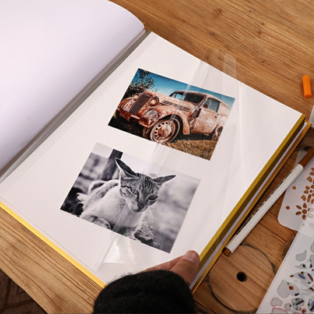 Album ảnh tự dán DIY, album cỡ A4 loại đẹp sang trọng