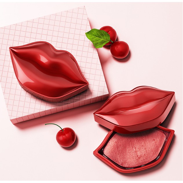 Mặt Nạ Môi Bioaqua Cherry Collagen Moisturizing Essence Lip Film Mask (20 Miếng)