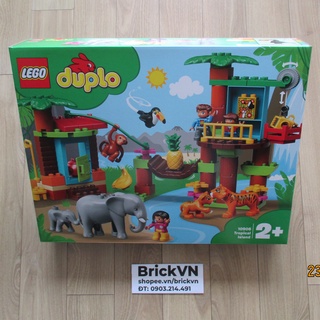 [Chỉ giao Hoả Tốc] LEGO DUPLO 10906 Động Vật Rừng Nhiệt Đới (73 chi tiết) cho Bé Mầm Non 2+ Tuổi