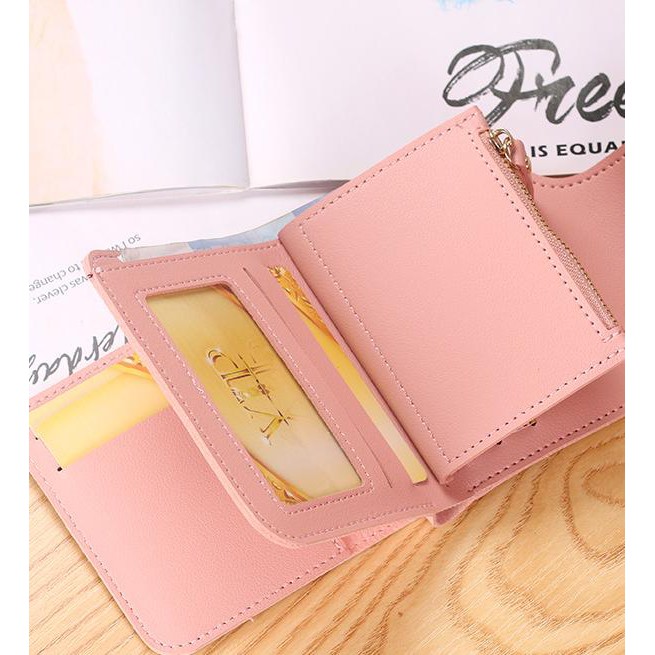 [Mã WABRWB24 giảm 30K đơn 99K] Ví nữ nhỏ ngắn bỏ túi MADLEY nhiều ngăn cao cấp đựng tiền cute dễ thương LUVADO VD396 | BigBuy360 - bigbuy360.vn