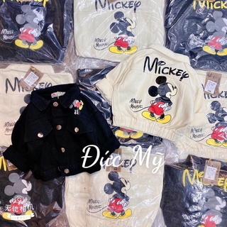 Áo khoác kaki micky siêu ngầu cho bé trai