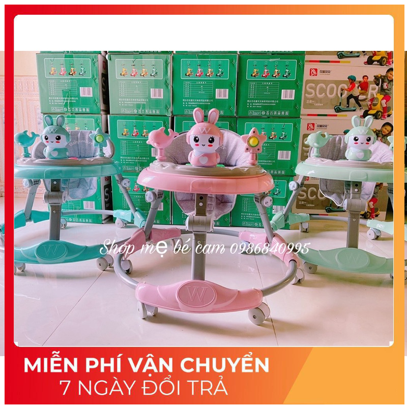 Xe tròn tập đi, xe tập đi cho bé THAY ĐỔI ĐỘ CAO - HÀNG CHÍNH HÃNG ( bảo hành 12 tháng)