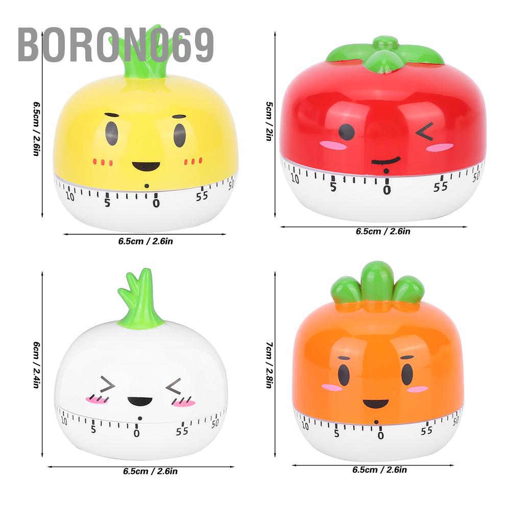 Boron069 Cartoon Mechanical Manual Kitchen Cooking Timer Alarm Reminder Timepiece Countdown Tool