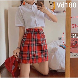 Áo sơ mi croptop trắng