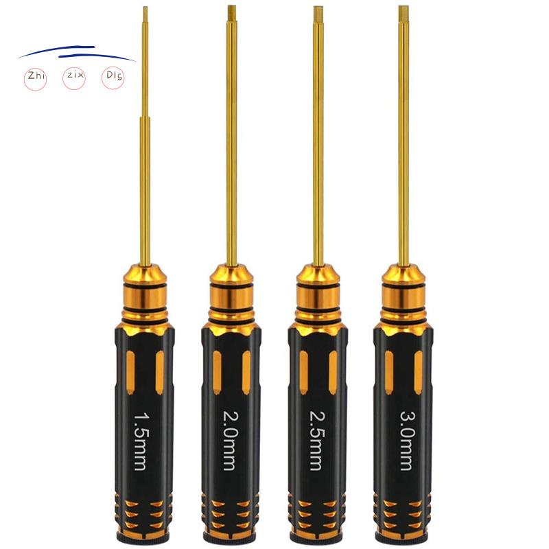 4 Đầu tua vít lục giác 1.5/2.0/2.5/3.0mm dùng để sửa chữa máy bay RC