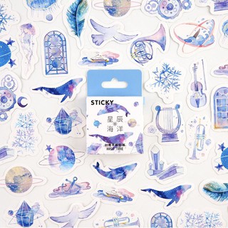 Hộp 46 Miếng Dán Sticker Trang Trí Thế Giới Huyền Ảo