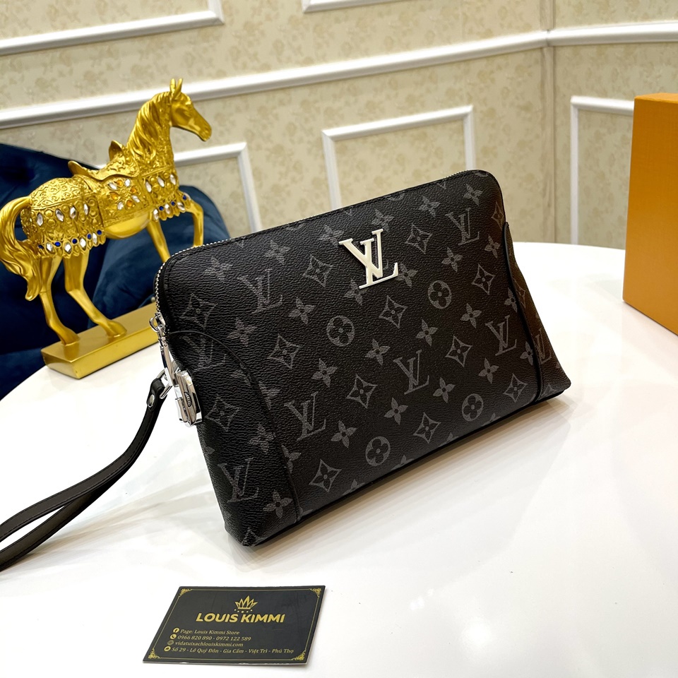 Clutch - Ví cầm tay nam nữ khóa số cao cấp Da bò 100% CL312