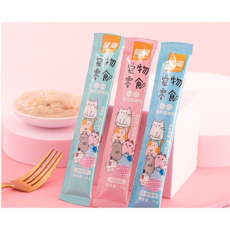 SÚP THƯỞNG SHIZUKA CHO MÈO nhiều hương vị (nội địa trung)