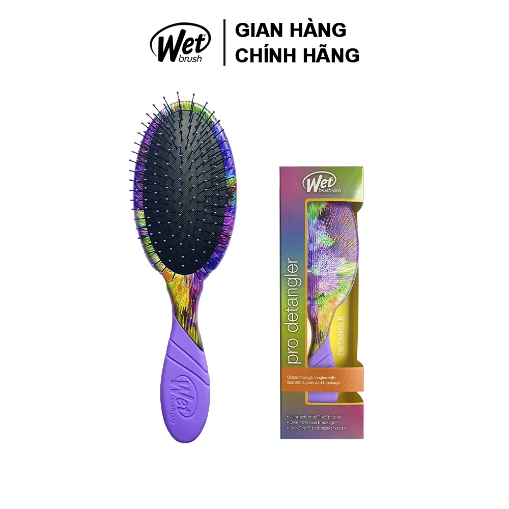 [CHINH HÃNG] Lược gỡ rối WETBRUSH dòng truyền thống họa tiết Wild Indlgo - PPWI