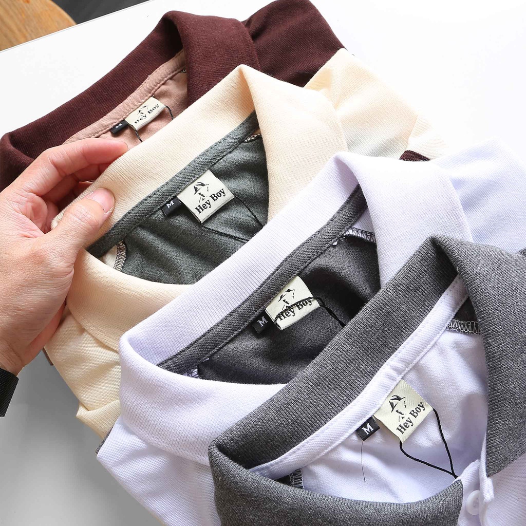 Áo polo cổ bẻ phối tay - áo cổ bẻ vải cá xấu co giãn cho nam cao cấp đi tập thể dục, đi chơi | BigBuy360 - bigbuy360.vn