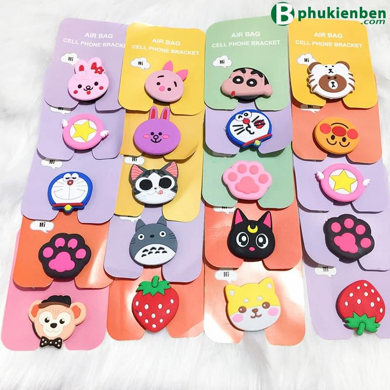 Giá đỡ điện thoại iring pop có thể thu gọn hình kaws mây hoa thú  khủng long dễ thương cute