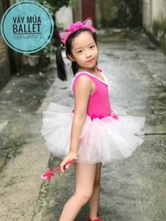 Váy múa ballet xếp bèo eo (có sỉ từ 5c)