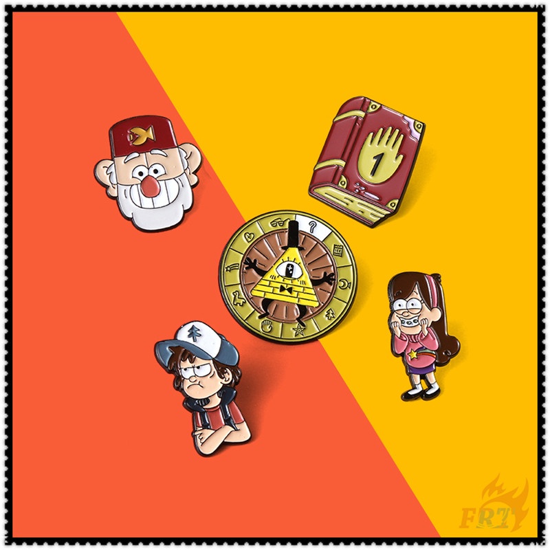 Huy hiệu cài áo hình hoạt hình gravity falls series 02 độc đáo