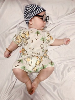 Bộ cotton sợi tre cho bé