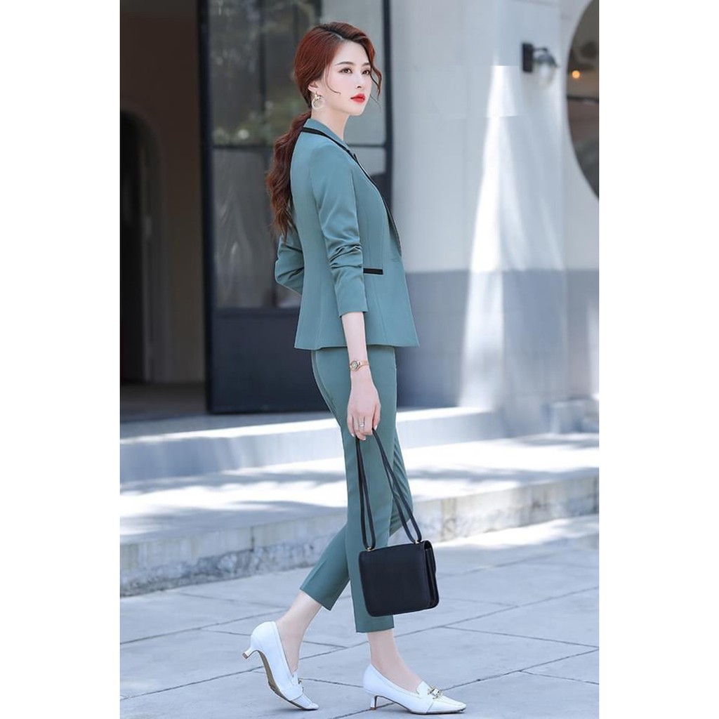 Áo vest SET ÁO VEST QUẦN TÂY DÀI CÔNG SỞ THANH LỊCH( không kèm áo trong) | BigBuy360 - bigbuy360.vn