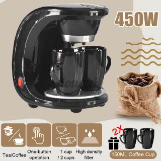 Máy pha cà phê tự động 110v kèm 2 cốc lọc 150ml