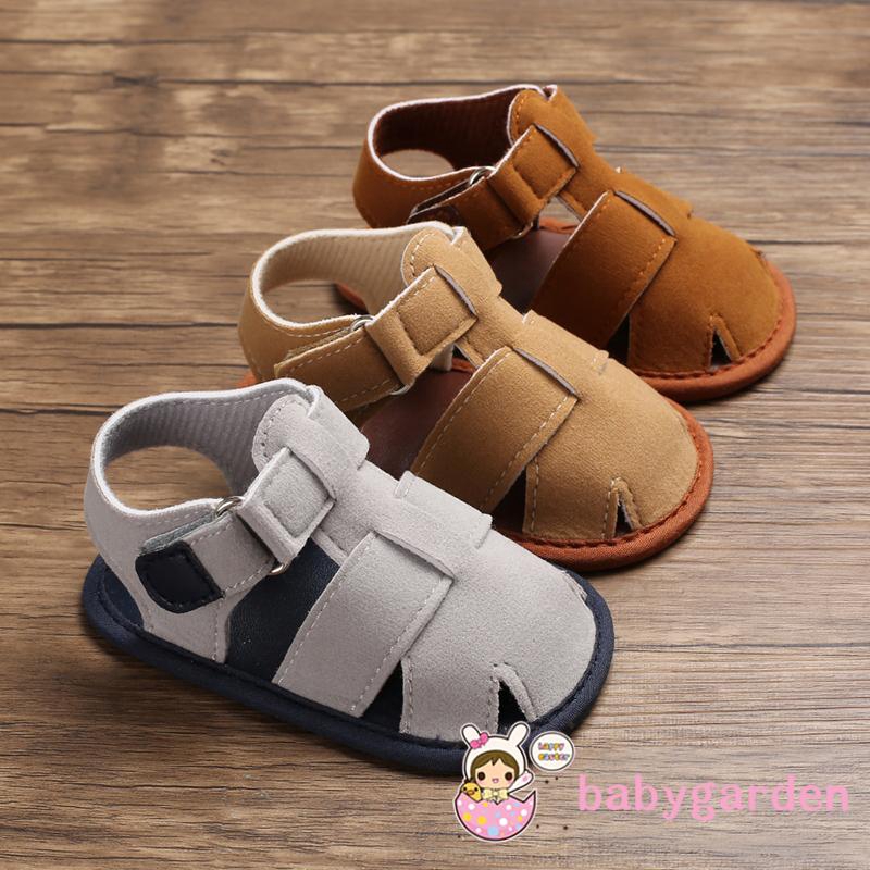 Giày sandals bằng da mềm cho bé 0 - 18 tháng tuổi