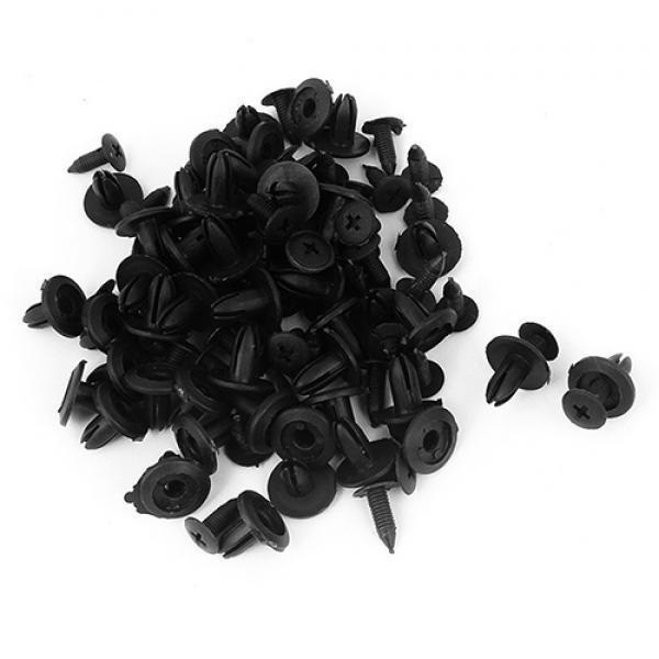 Set 50 Đinh tán nhựa 6mm - Chốt vít cho Ô tô Xe hơi