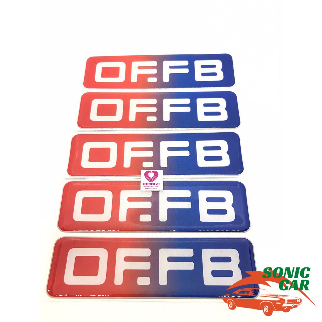 Chữ Nổi Dán Xe – Chữ Nổi Dán Ô Tô – Tem OFFB - SONICCAR
