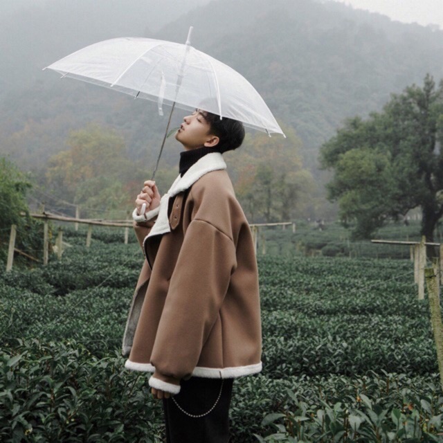 Áo khoác dạ lót lông khoá chéo Oversize Ulzzang siêu chất ❤️