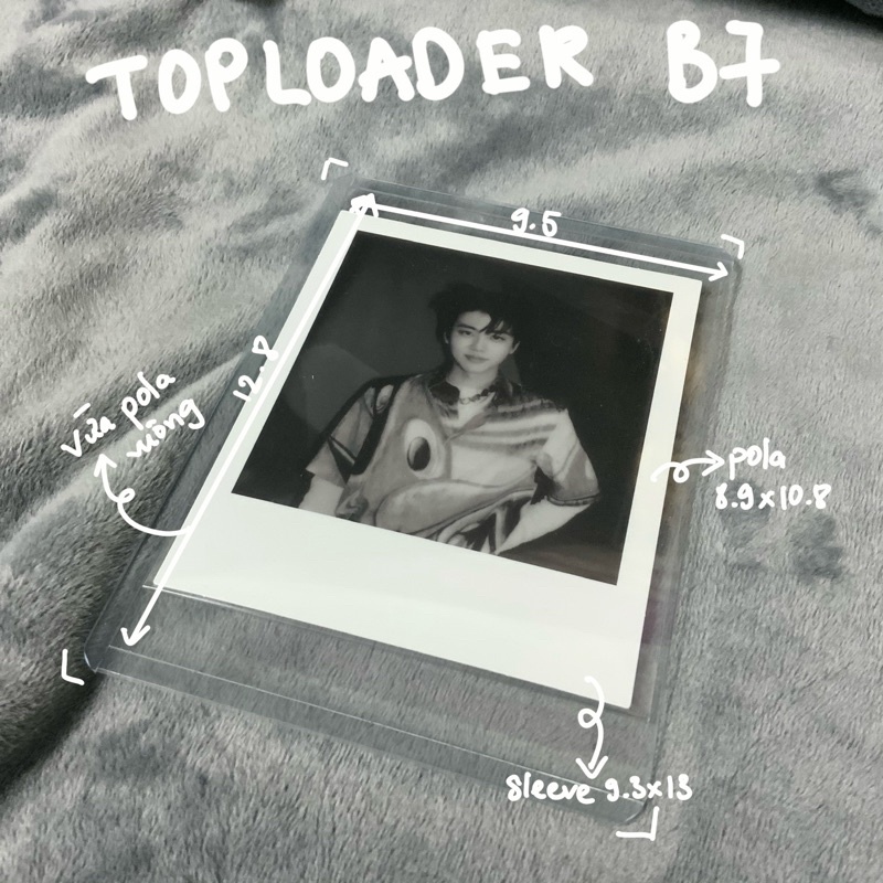Toploader pola - Top đựng ảnh pola cỡ B7