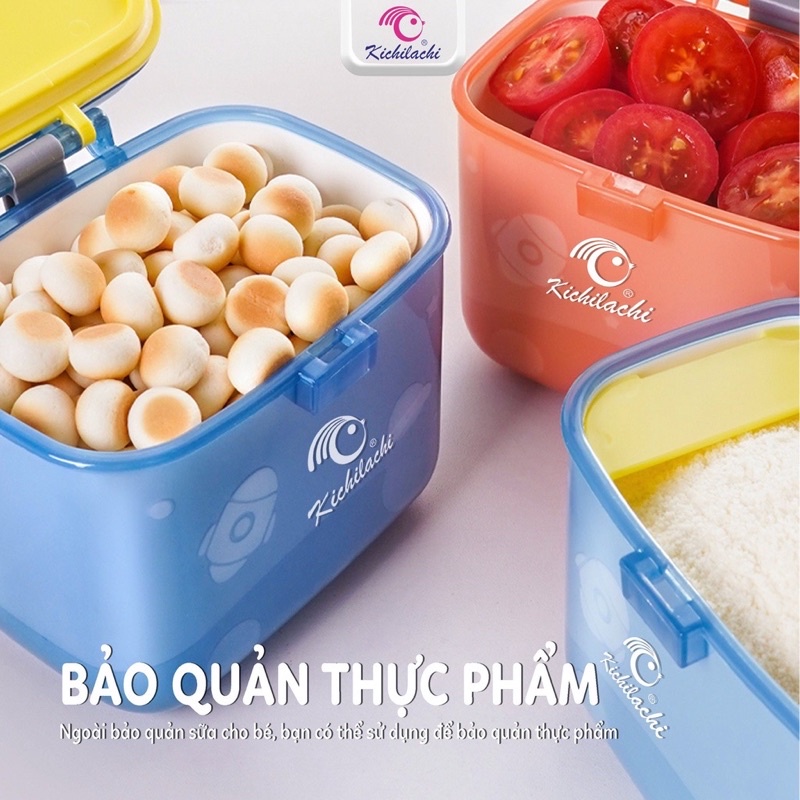 HỘP ĐỰNG SỮA BỘT CAO CẤP CHO BÉ YÊU HÀNG CHÍNH HÃNG KICHILACHI