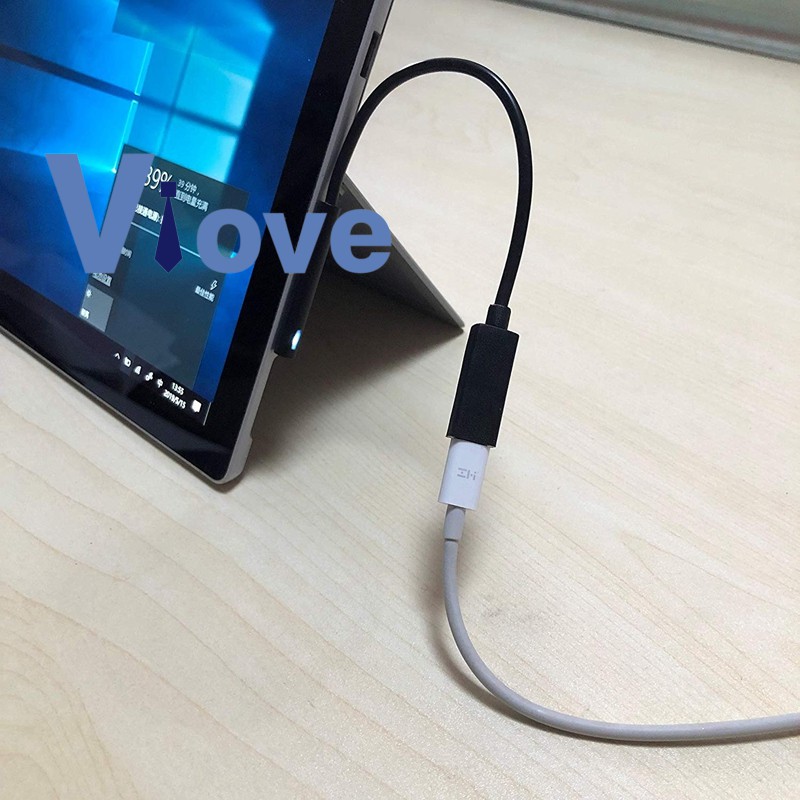 Dây Cáp Sạc 0.2m Usb-C Cho Máy Tính Surface Pro 6 / 5 / 4 / 3 Laptop 1 / 2, 45w 15v